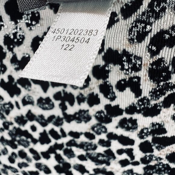 Chicos Travelers Womens Top 2 Large Black Cream Animal Print Sleeveless Shirt‎ - Picture 5 of 7